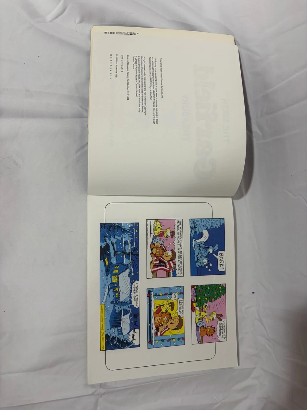 The Sixth Garfield Treasury Vintage 1991 Comic Strip Collection Book Jim Davis